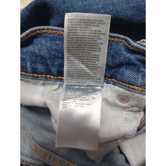 OLD NAVY Sky Hi Extra High Rise Raw Hem Button Fly Denim Shorts Sz 4 - Picture 8 of 12